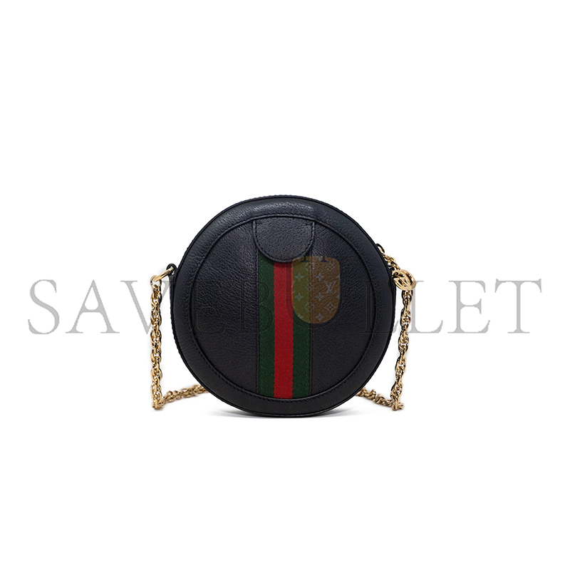 GUCCI OPHIDIA MINI ROUND SHOULDER BAG ‎550618 (18*18*4.5cm)